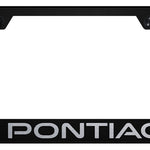 Pontiac Stainless Steel Frame - Laser Etched Black