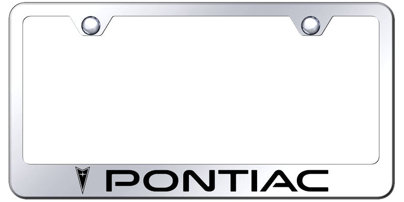 Pontiac Stainless Steel Frame - Laser Etched Mirrored