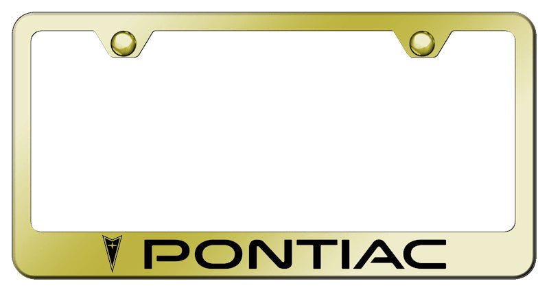 Pontiac Stainless Steel Frame - Laser Etched Gold