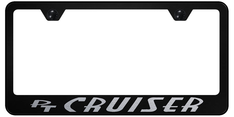 PT Cruiser Stainless Steel Frame - Laser Etched Black