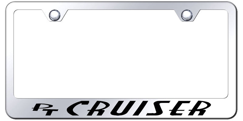 PT Cruiser Stainless Steel Frame - Laser Etched Mirrored