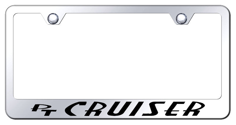 PT Cruiser Stainless Steel Frame - Laser Etched Mirrored