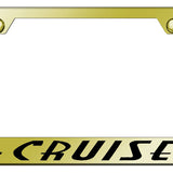 PT Cruiser Stainless Steel Frame - Laser Etched Gold