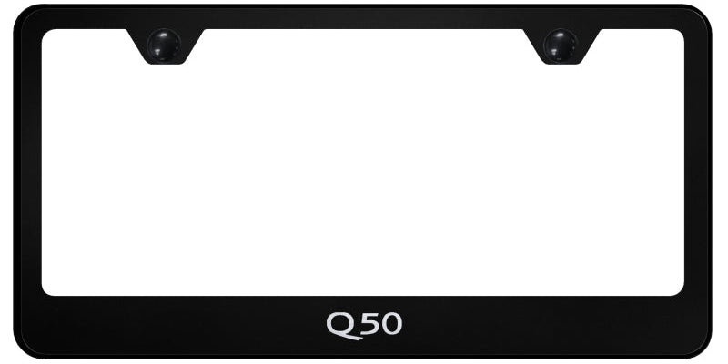 Q50 Stainless Steel Frame - Laser Etched Black