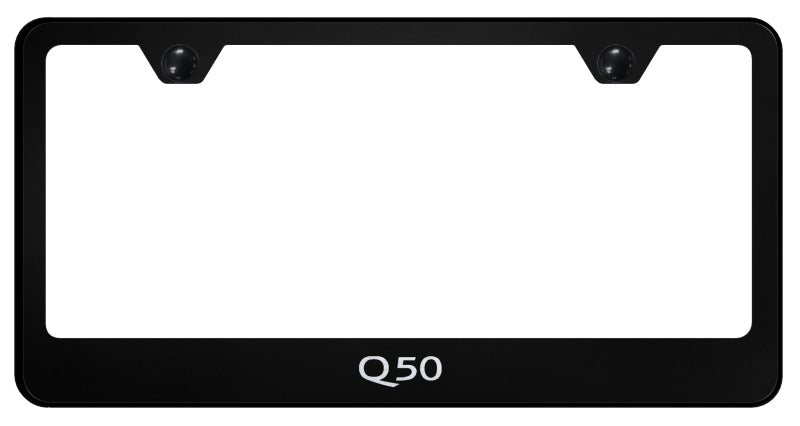 Q50 Stainless Steel Frame - Laser Etched Black