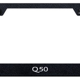 Q50 Stainless Steel Frame - Laser Etched Rugged Black