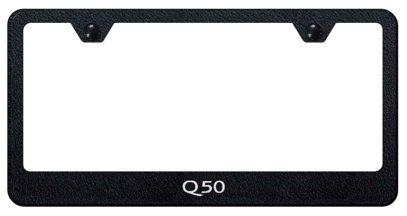 Q50 Stainless Steel Frame - Laser Etched Rugged Black