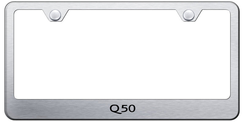 Q50 Stainless Steel Frame - Laser Etched Brushed