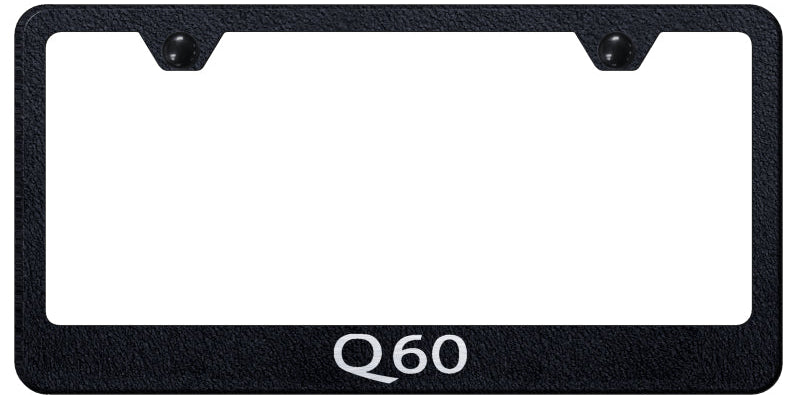 Q60 Stainless Steel Frame - Laser Etched Rugged Black