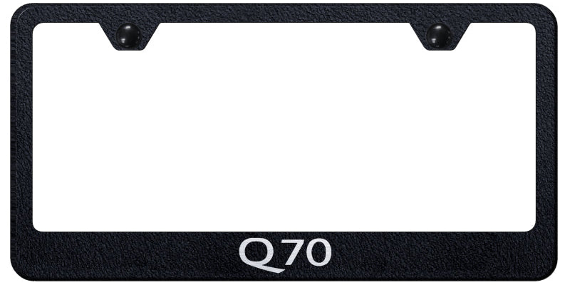 Q70 Stainless Steel Frame - Laser Etched Rugged Black