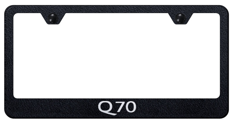 Q70 Stainless Steel Frame - Laser Etched Rugged Black