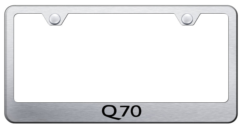 Q70 Stainless Steel Frame - Laser Etched Brushed