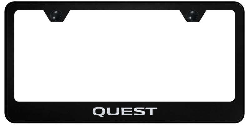 Quest Stainless Steel Frame - Laser Etched Black