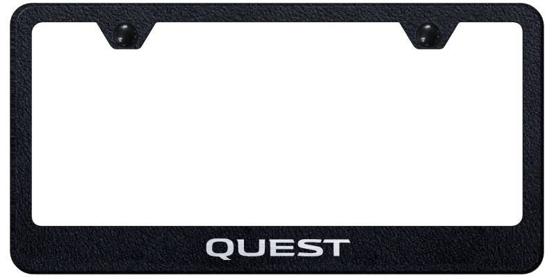 Quest Stainless Steel Frame - Laser Etched Rugged Black