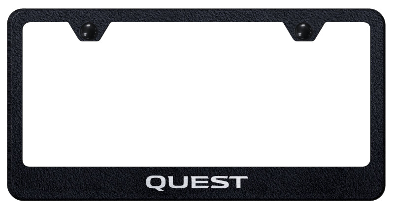 Quest Stainless Steel Frame - Laser Etched Rugged Black