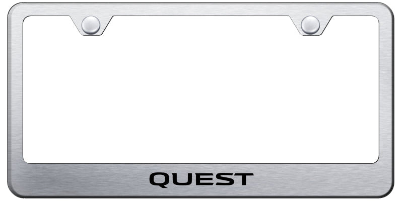 Quest Stainless Steel Frame - Laser Etched Brushed