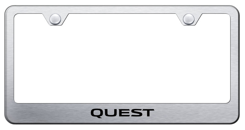 Quest Stainless Steel Frame - Laser Etched Brushed