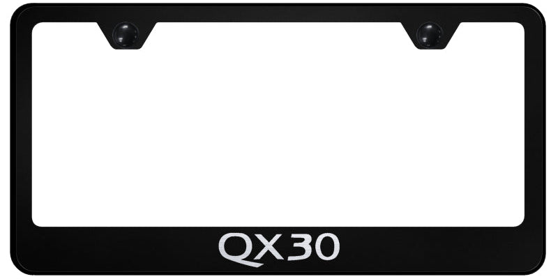 QX30 Stainless Steel Frame - Laser Etched Black