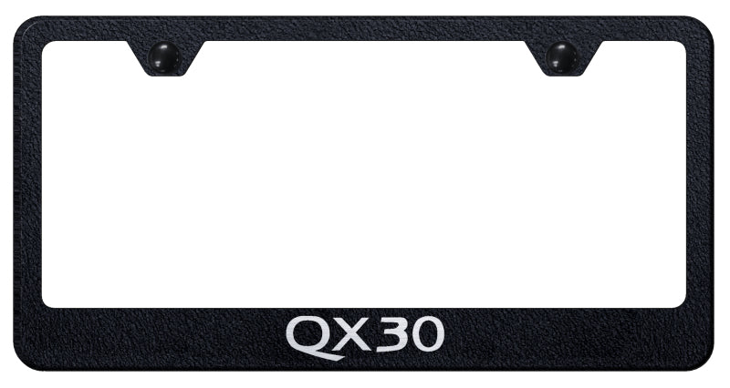 QX30 Stainless Steel Frame - Laser Etched Rugged Black