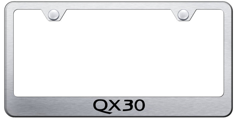 QX30 Stainless Steel Frame - Laser Etched Brushed