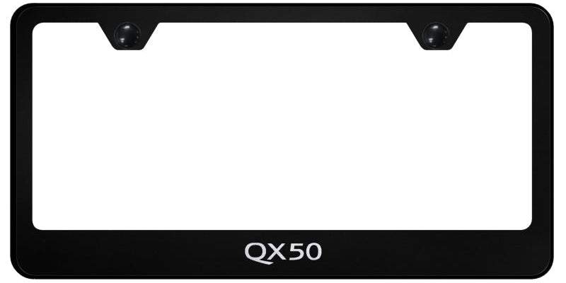 QX50 Stainless Steel Frame - Laser Etched Black