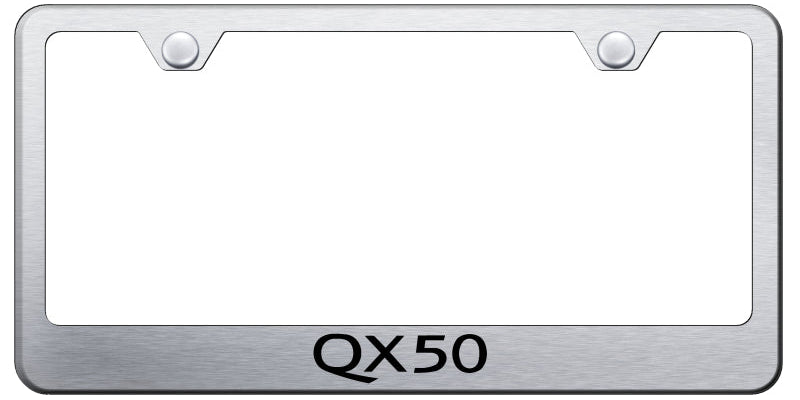 QX50 Stainless Steel Frame - Laser Etched Brushed