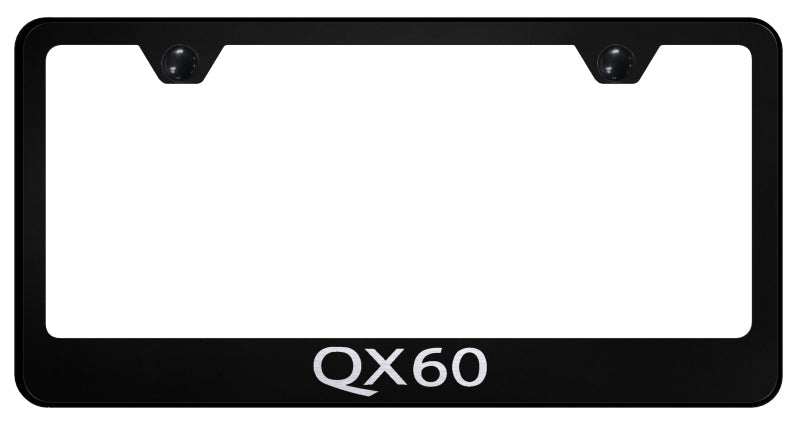 QX60 Stainless Steel Frame - Laser Etched Black