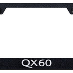 QX60 Stainless Steel Frame - Laser Etched Rugged Black