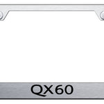 QX60 Stainless Steel Frame - Laser Etched Brushed