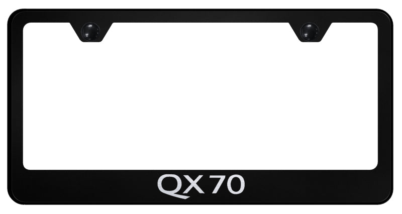 QX70 Stainless Steel Frame - Laser Etched Black