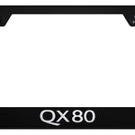 QX80 Stainless Steel Frame - Laser Etched Black