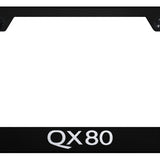 QX80 Stainless Steel Frame - Laser Etched Black