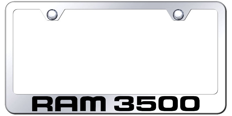 Ram 3500 Stainless Steel Frame - Laser Etched Mirrored