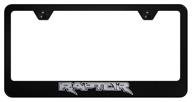 Raptor Stainless Steel Frame - Laser Etched Black