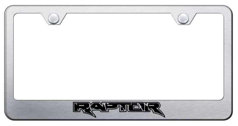 Raptor Stainless Steel Frame - Laser Etched Brushed
