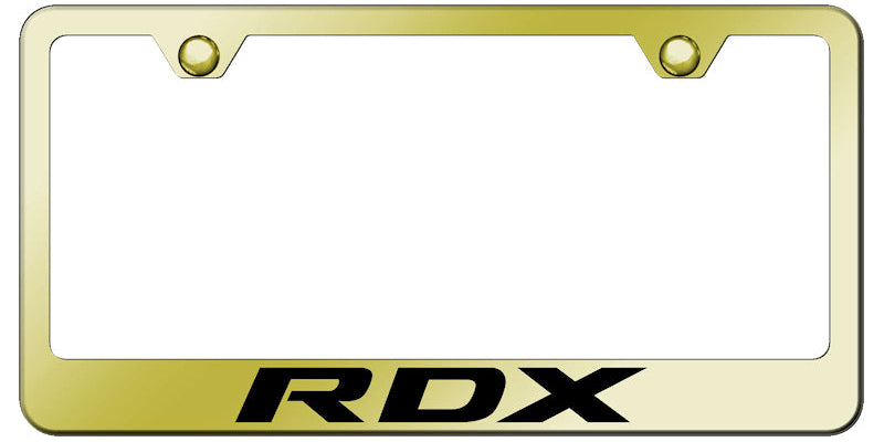 RDX Stainless Steel Frame - Laser Etched Gold