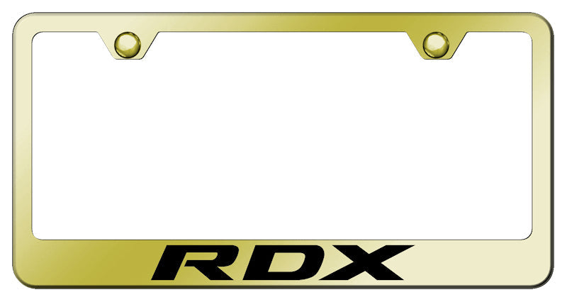 RDX Stainless Steel Frame - Laser Etched Gold