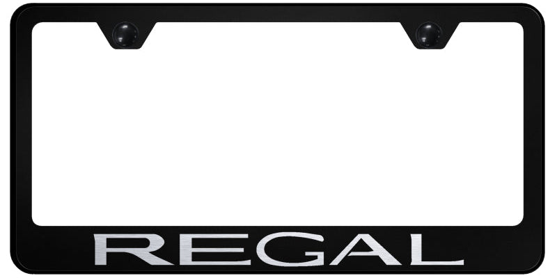 Regal Stainless Steel Frame - Laser Etched Black