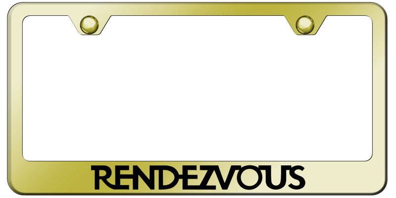 Rendezvous Stainless Steel Frame - Laser Etched Gold