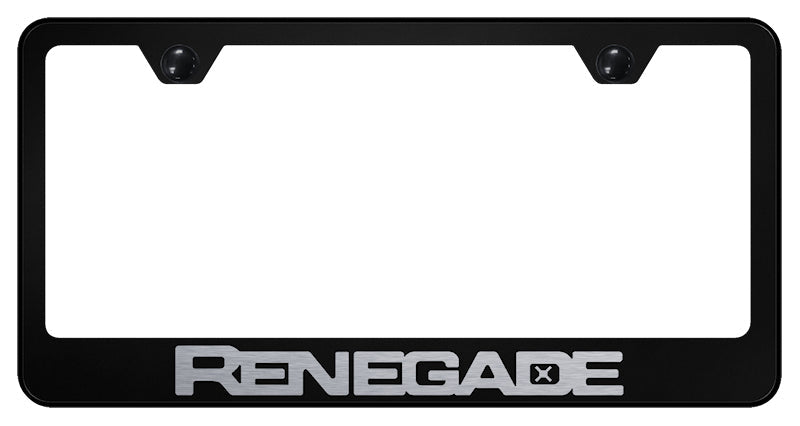 Renegade Stainless Steel Frame - Laser Etched Black