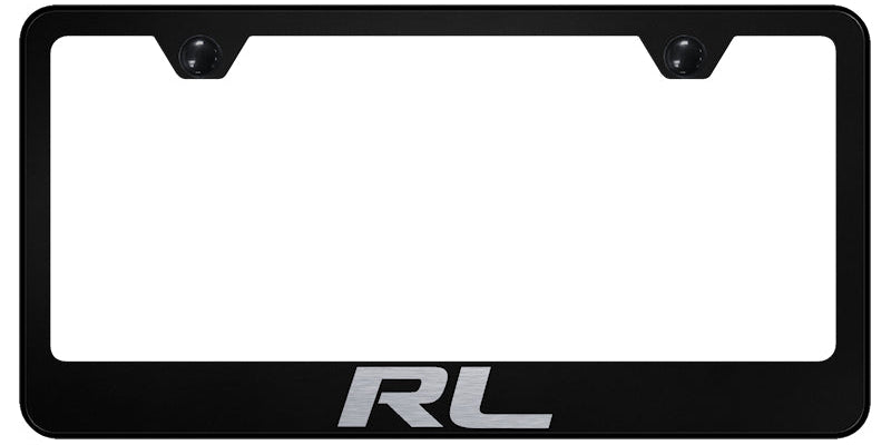 RL Stainless Steel Frame - Laser Etched Black