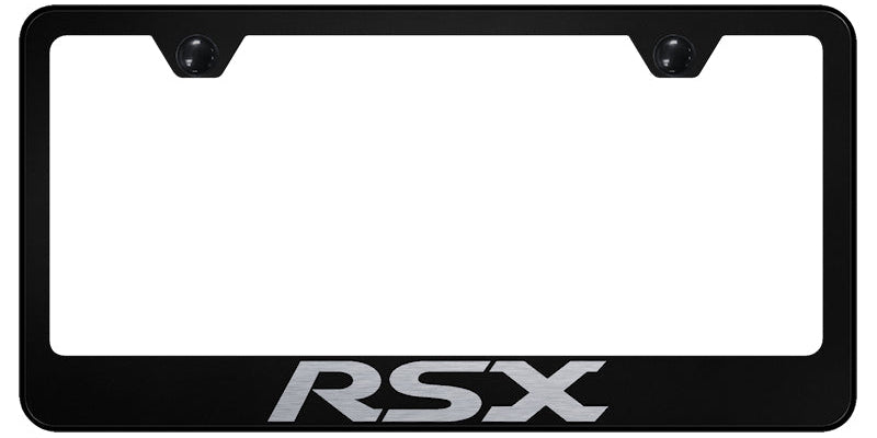 RSX Stainless Steel Frame - Laser Etched Black