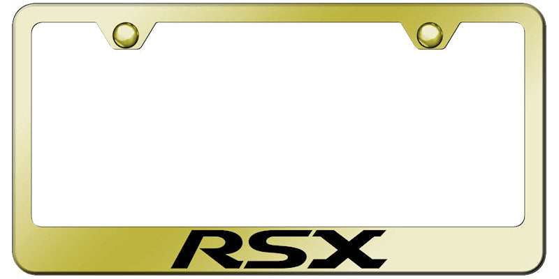 RSX Stainless Steel Frame - Laser Etched Gold