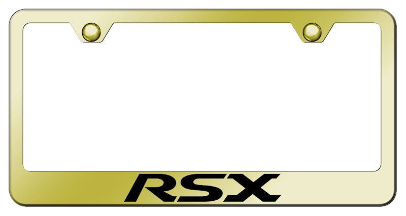 RSX Stainless Steel Frame - Laser Etched Gold