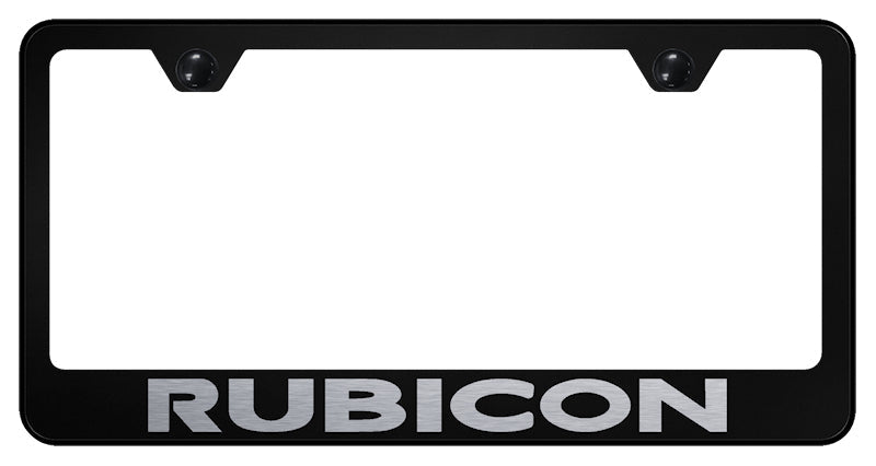 Rubicon Stainless Steel Frame - Laser Etched Black