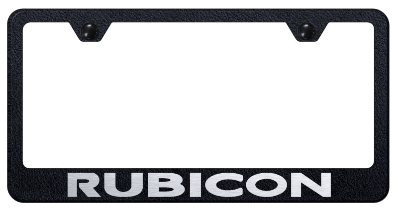 Rubicon Stainless Steel Frame - Laser Etched Rugged Black