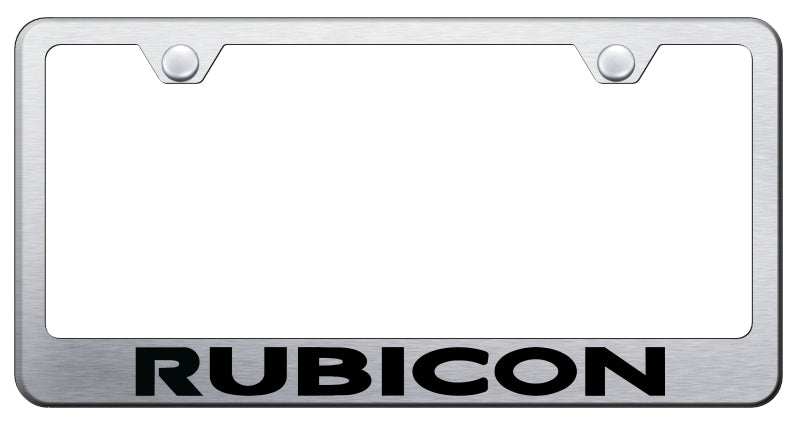 Rubicon Stainless Steel Frame - Laser Etched Brushed