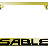 Sable Stainless Steel Frame - Laser Etched Gold