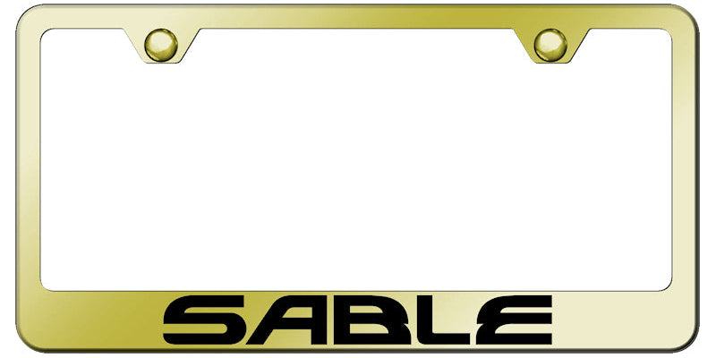 Sable Stainless Steel Frame - Laser Etched Gold