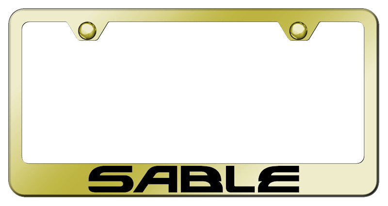 Sable Stainless Steel Frame - Laser Etched Gold